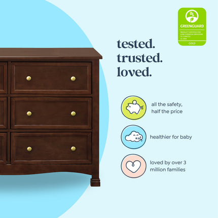 Kalani 6-Drawer Double Wide Dresser