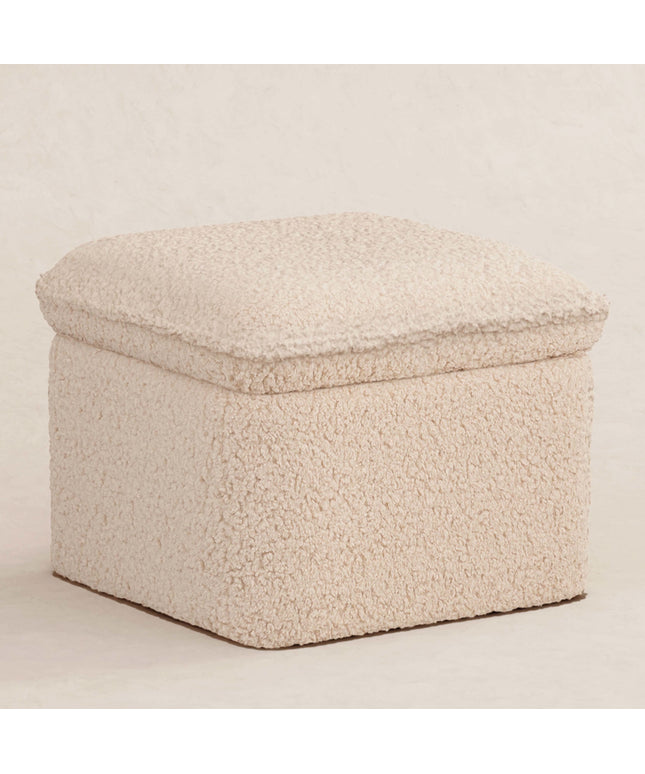 Cali Storage Ottoman in Shearling