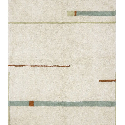 Lanes Washable Rug - Vintage Blue