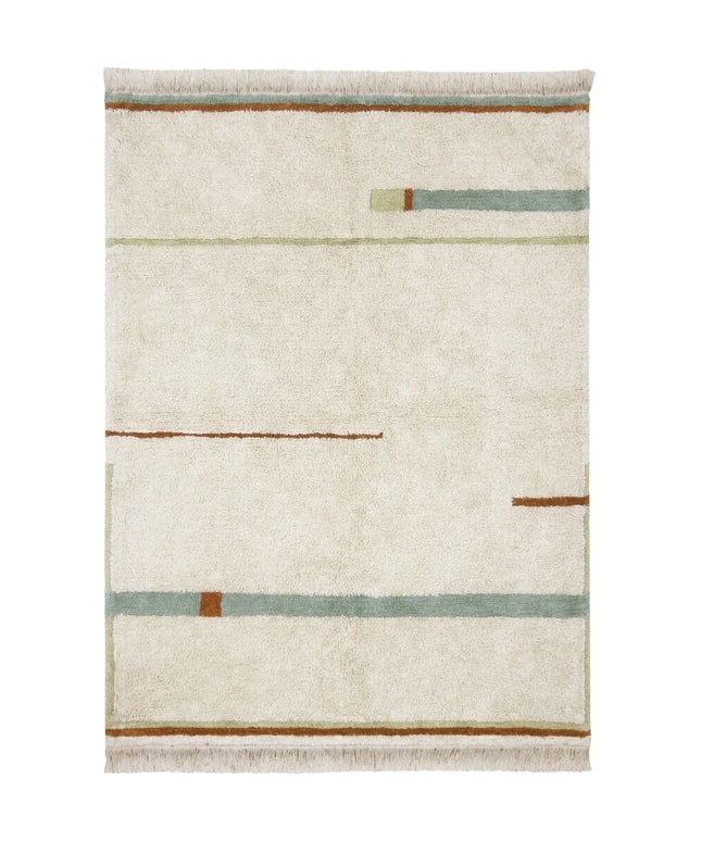 Lanes Washable Rug - Vintage Blue