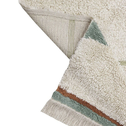 Lanes Washable Rug - Vintage Blue