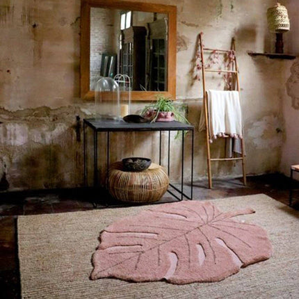 Monstera Leaf Washable Rug