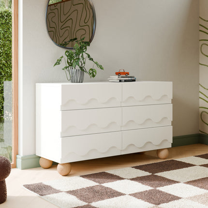 Lido Wave 6-Drawer Assembled Dresser