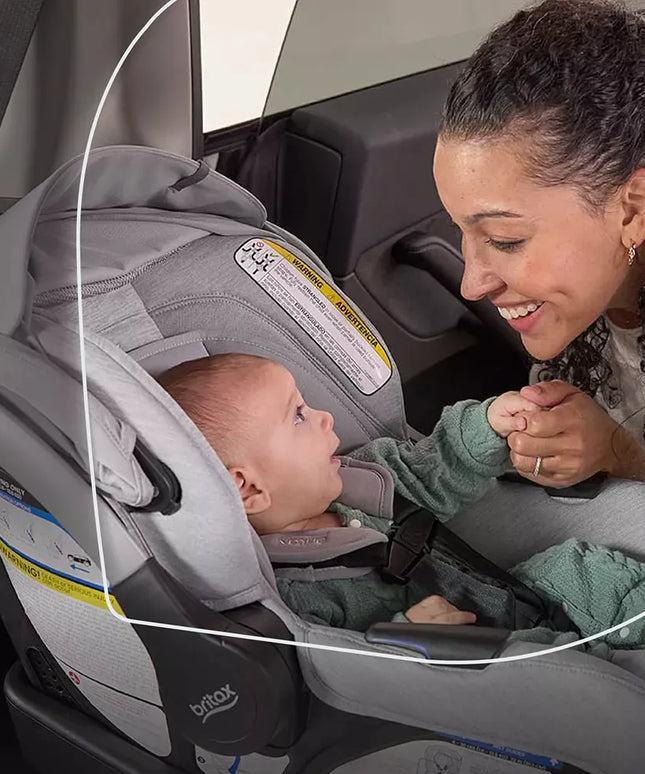 Cypress Infant Car Seat Rear Facing Car Seat with Alpine Base - Ponte Stone