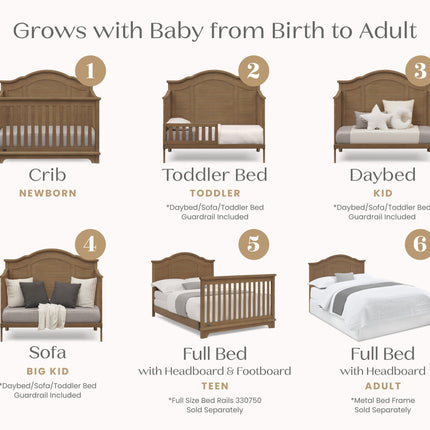 Asher 6-in-1 Convertible Crib