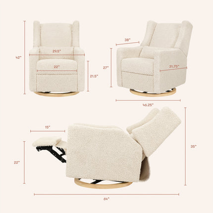 Kiwi Electronic Recliner and Swivel Glider with USB port