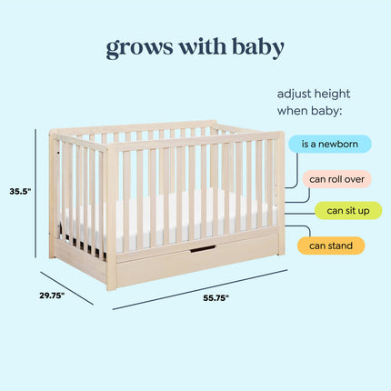 Colby 4-in-1 Convertible Crib with Trundle Drawer