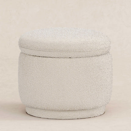 Enoki Storage Ottoman in Boucle