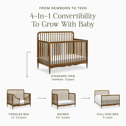 Liberty 4-in-1 Convertible Spindle Crib