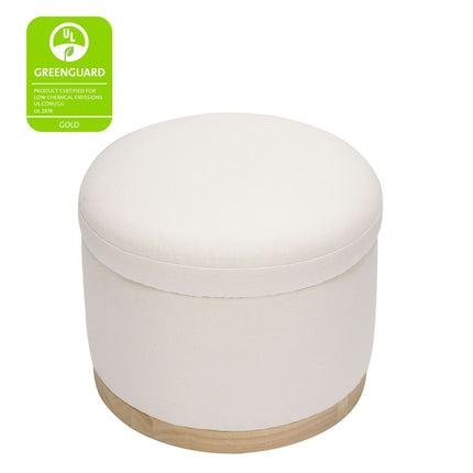 Naka Storage Ottoman in Eco-Performance Fabric | Water Repellent & Stain Resistant