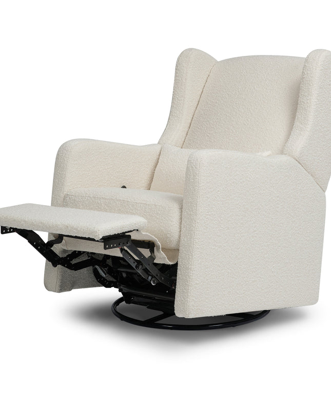 Arlo Recliner and Swivel Glider | Ivory Boucle Fabric