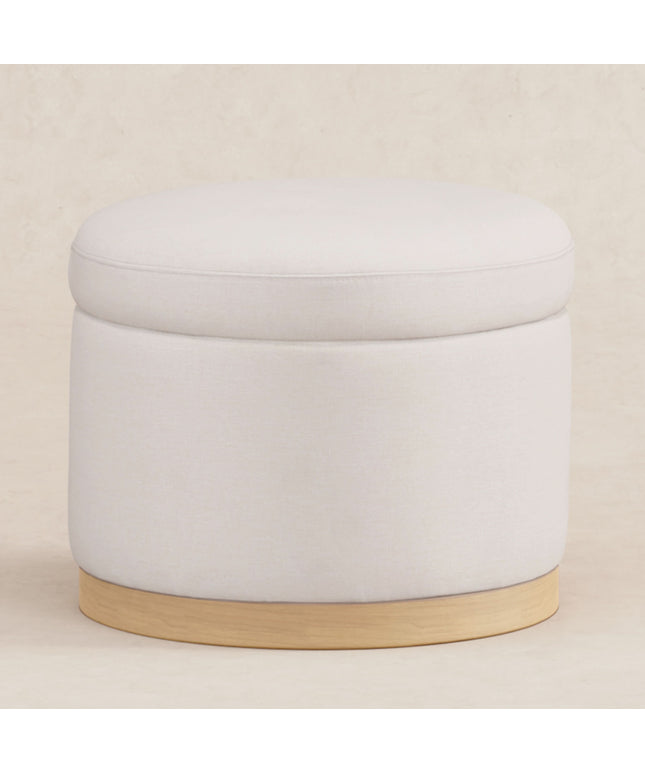 Naka Storage Ottoman in Eco-Performance Fabric | Water Repellent & Stain Resistant