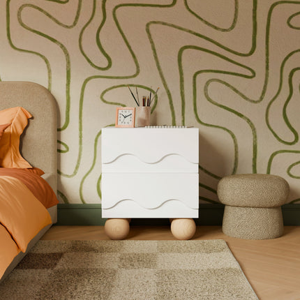 Lido Wave Assembled Nightstand