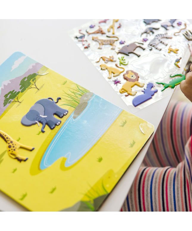 Puffy Sticker Play Set 3-Pack: Safari, Dinosaur, Ocean