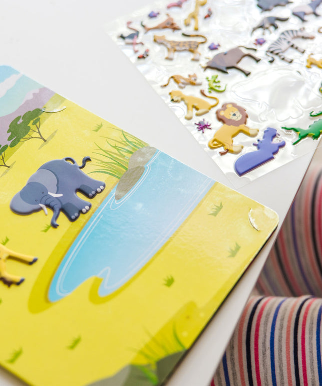 Puffy Sticker Play Set 3-Pack: Safari, Dinosaur, Ocean
