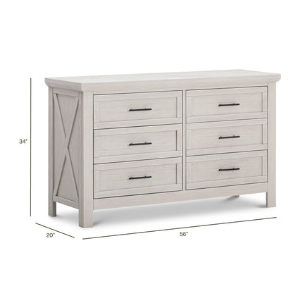 Emory Farmhouse 6-Drawer Dresser
