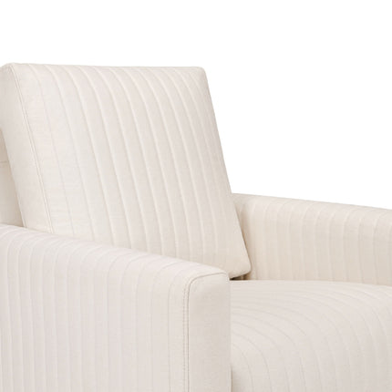 Poe Channeled Swivel Glider in Eco-Performance Fabric | Water Repellent & Stain Resistant