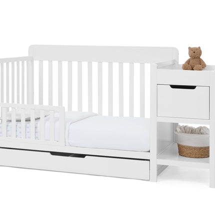 Maya 5-in-1 Convertible Crib and Changer with Storage