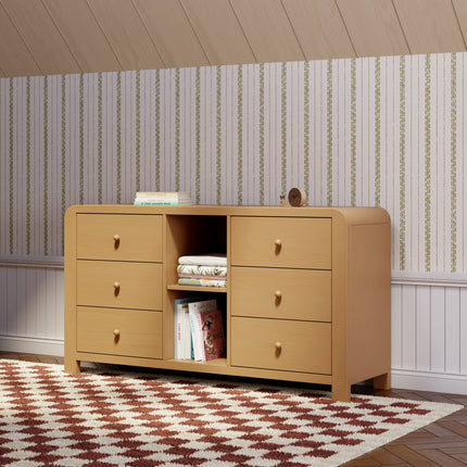TipToe 6-Drawer Assembled Dresser with Cubbies