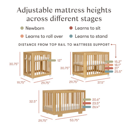Yuzu 8-in-1 Convertible Crib with All-Stages® Conversion Kits - Retail Exclusive