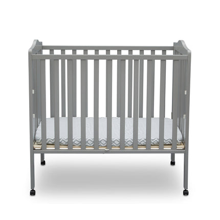 Folding Portable Mini Baby Crib with 1.5-inch Mattress