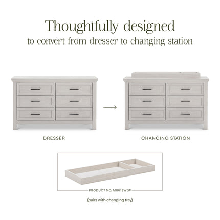 Emory Farmhouse 6-Drawer Dresser
