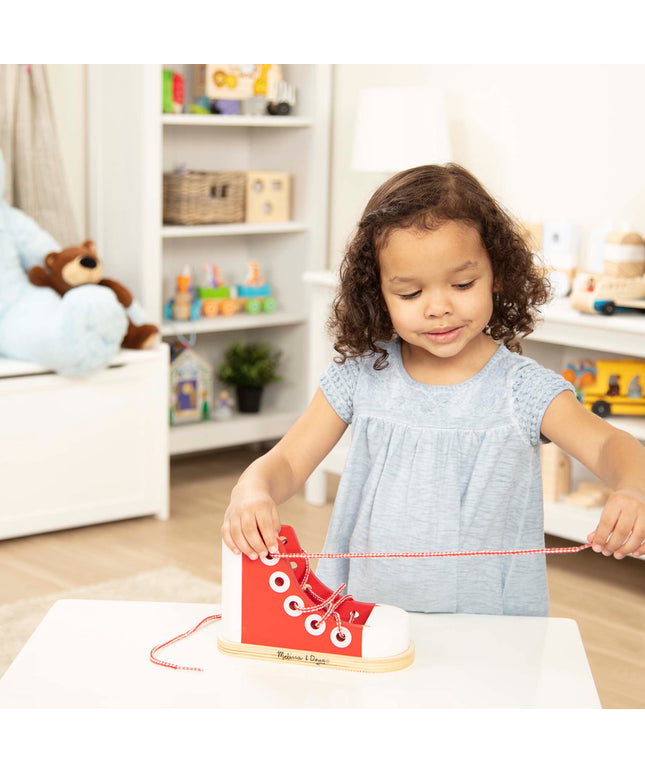 Wooden Lacing Shoe