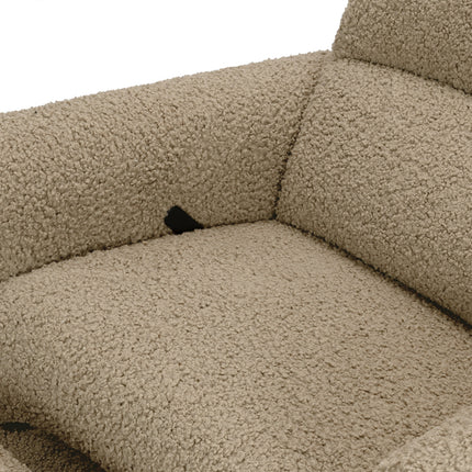 Rainbow Recliner and Swivel Glider in Teddy Loop