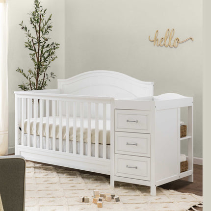 Charlie 4-in-1 Convertible Crib and Changer Combo