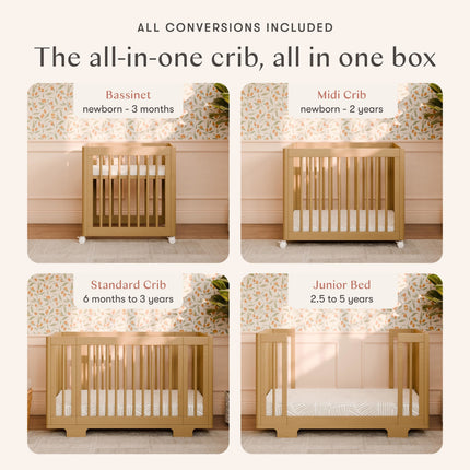 Yuzu 8-in-1 Convertible Crib with All-Stages® Conversion Kits - Retail Exclusive