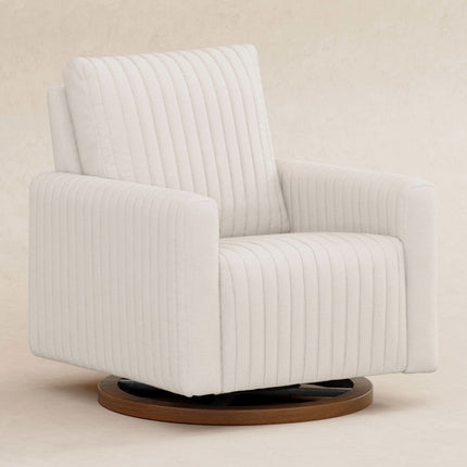 Poe Channeled Swivel Glider in Eco-Performance Fabric | Water Repellent & Stain Resistant
