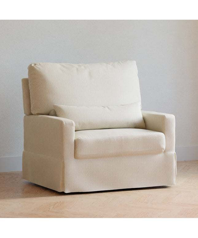 Crawford Pillowback Chair and a Half Comfort Swivel Glider