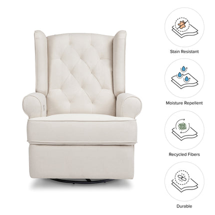 Harbour Electronic Recliner and Swivel Glider in Eco-Performance Fabric with USB port | Water Repellent & Stain Resistant