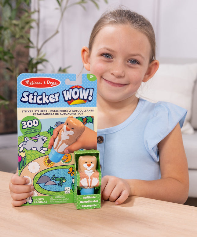 Sticker WOW!™ Bunny Bundle: Activity Pad & Sticker Stamper + Mini Activity Pad and 200 Refill Stickers