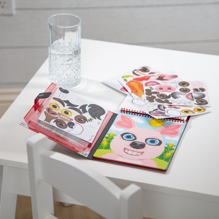 Make-a-Face – Farm Reusable Sticker Pad – On the Go Travel Activity