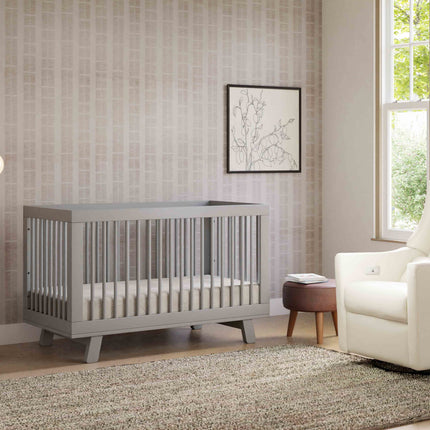 Hudson 3-in-1 Convertible Crib with Toddler Bed Conversion Kit
