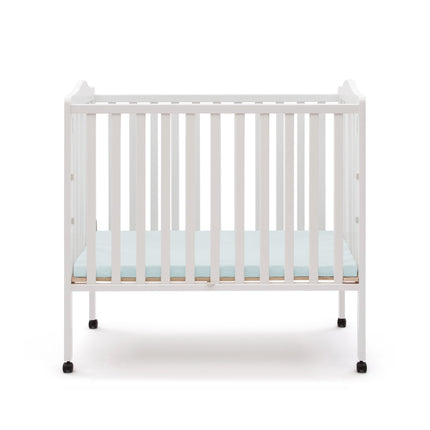 Folding Portable Mini Baby Crib with 1.5-inch Mattress