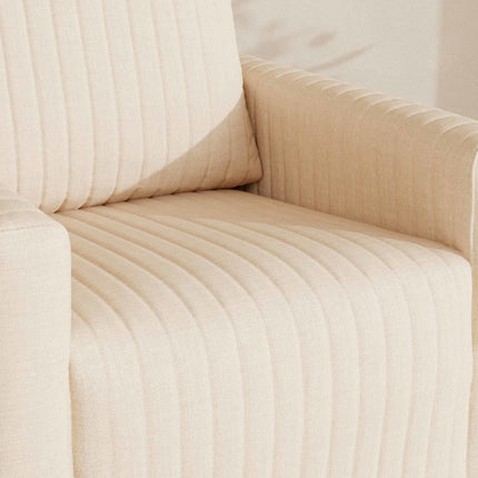 Poe Channeled Swivel Glider in Eco-Performance Fabric | Water Repellent & Stain Resistant