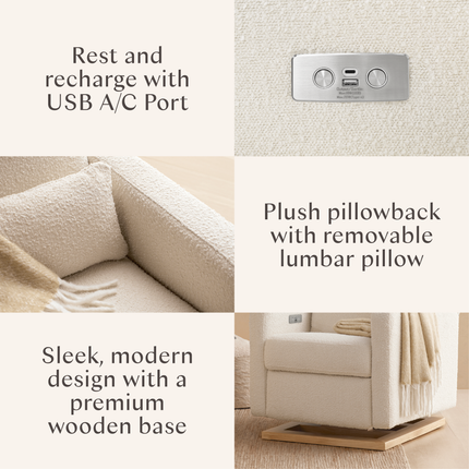 Sigi Electronic Recliner and Glider with USB Port