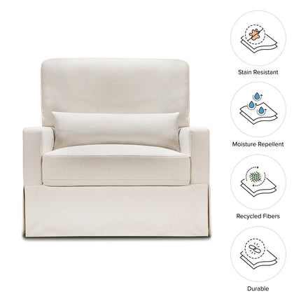 Crawford Pillowback Chair and a Half Comfort Swivel Glider