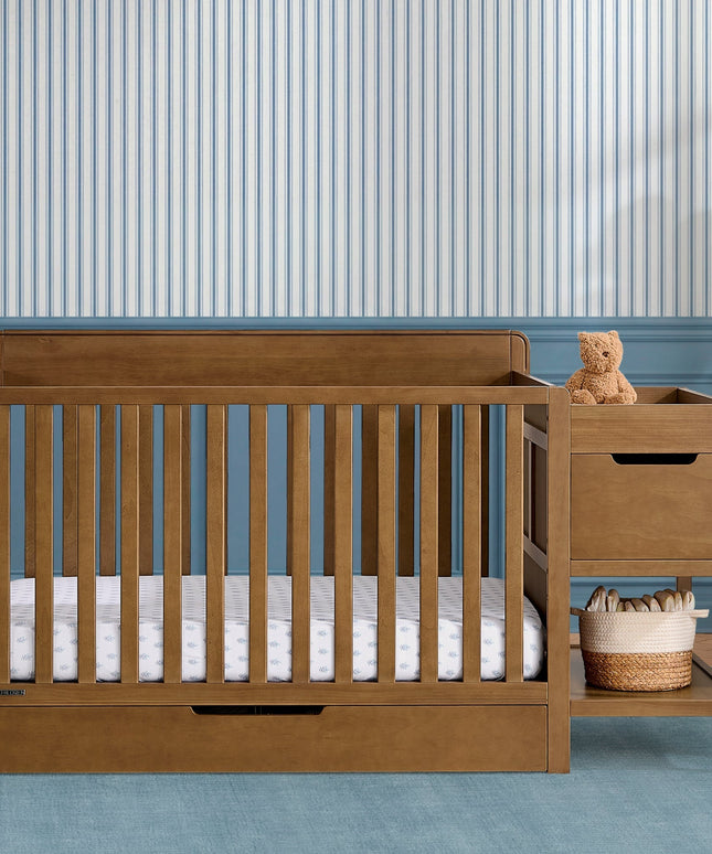 Maya 5-in-1 Convertible Crib and Changer with Storage