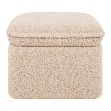 Cali Storage Ottoman in Shearling