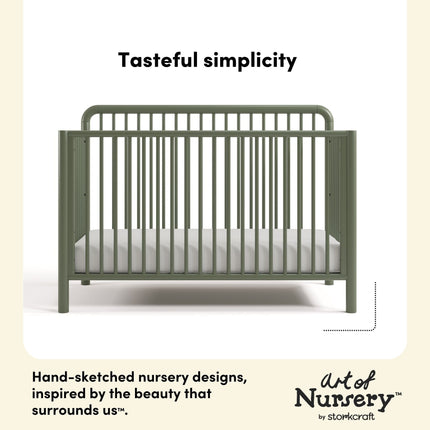 Storkcraft® Porto Deluxe 5-in-1 Convertible Crib with Bonus Toddler Guardrail
