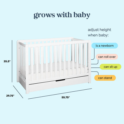 Colby 4-in-1 Convertible Crib with Trundle Drawer