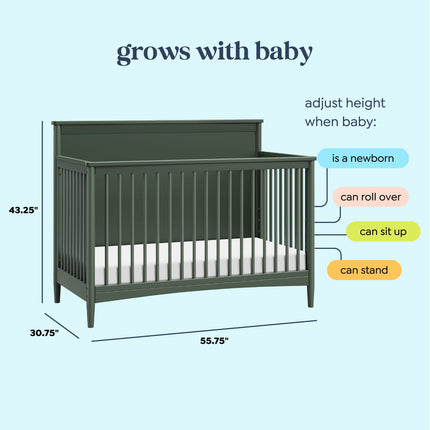 Frem 4-in-1 Convertible Crib