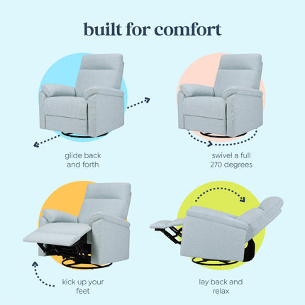 Suzy Electronic Recliner and Swivel Glider | USB Charging Port