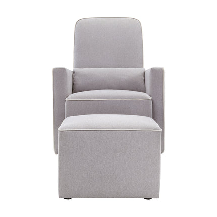 Olive Glider and Ottoman