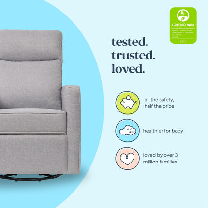Gabby Pillowback Swivel Glider