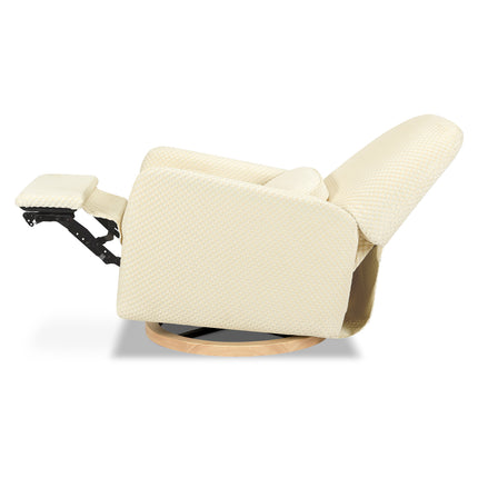 Arc Electronic Recliner and Swivel Glider in Velvet Checker with USB port