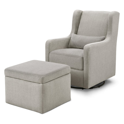 Adrian Swivel Glider with Storage Ottoman | Water Repellent & Stain Resistant fabric